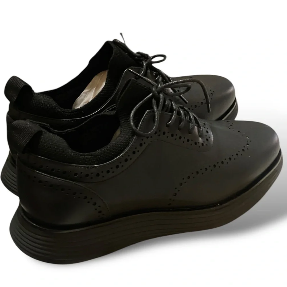 Bruno Marc Maxflex Wingtip Brogue Oxford Casual Shoes Mens 8.5 Business Casual